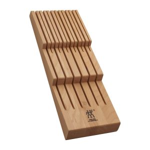 Zwilling 12-Slot Beechwood In-Drawer Knife Organizer