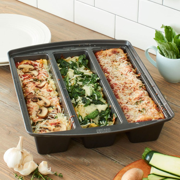 Professional Lasagna Trio Pan - Silver - Image 2