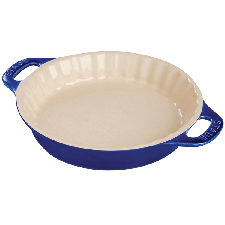 9 Ceramic Pie Dish - Dark Blue